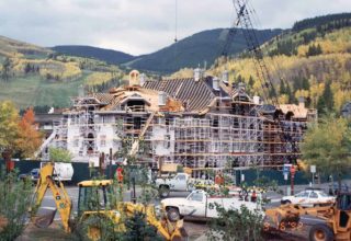 Sonnenalp Hotel under construction