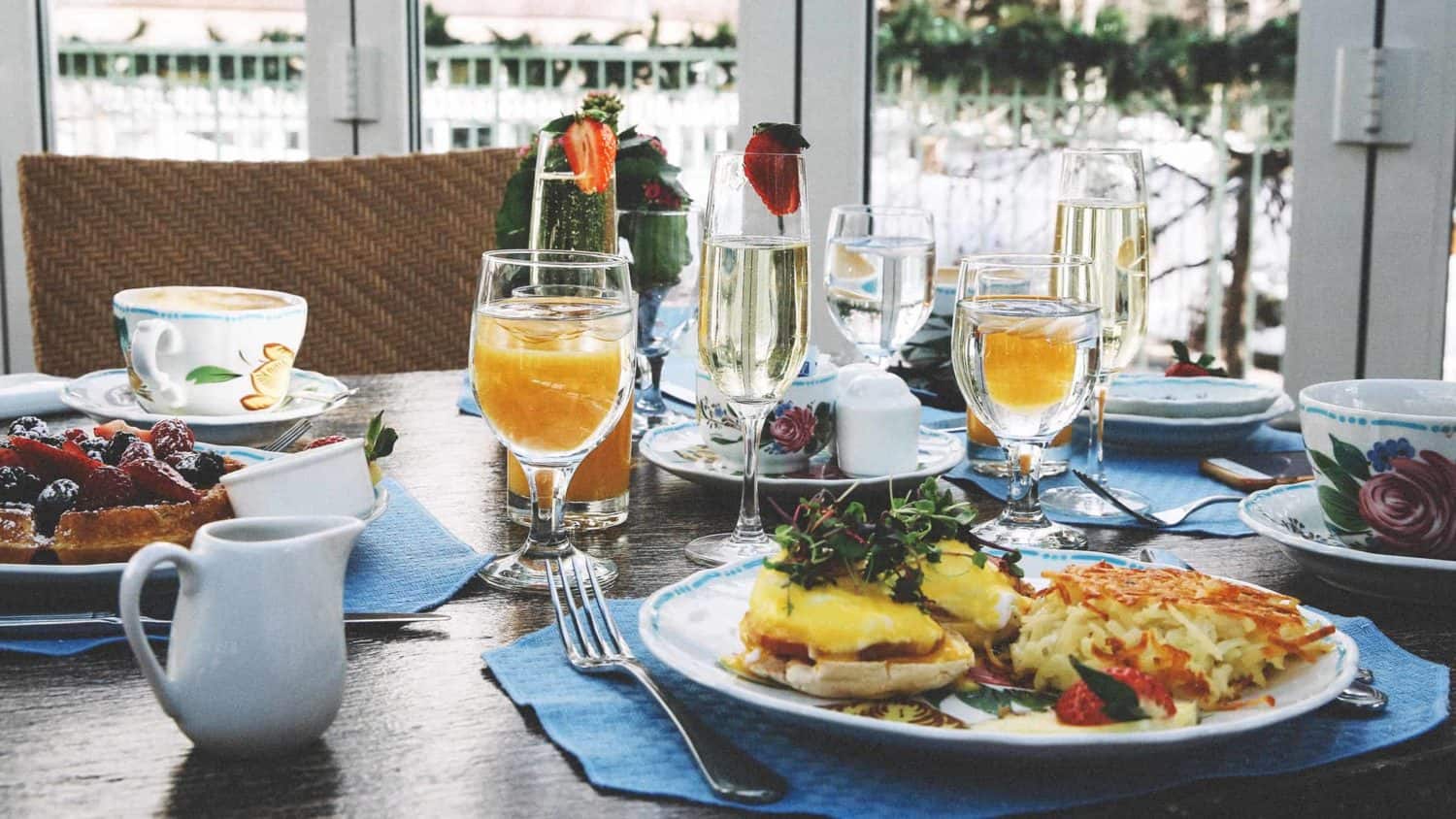 BREAKFAST items on table