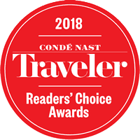 Conde Nast Traveler 2018 badge