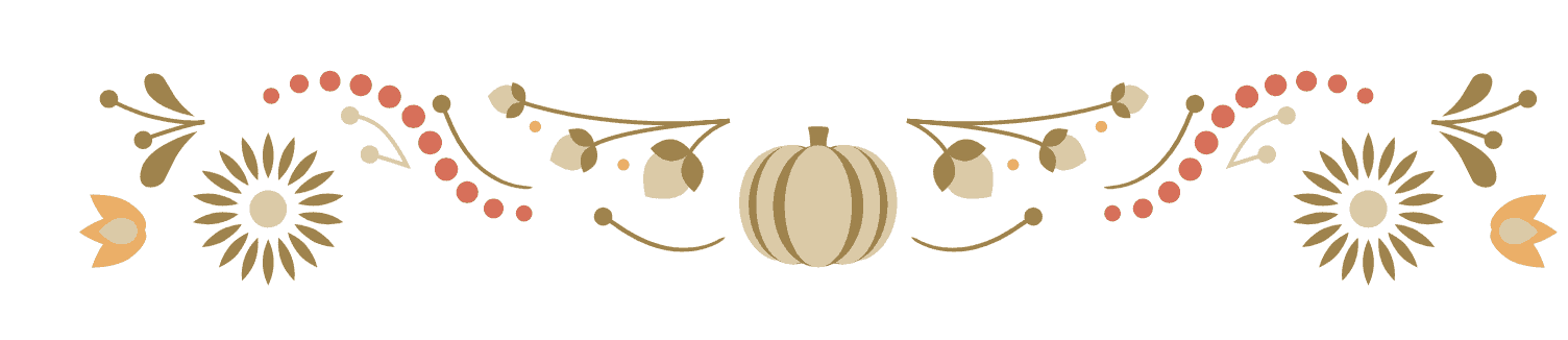 Image of a pumpkin and autumn things