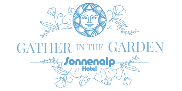 Sonnenalp - Gather In the Garden Logo - White Background