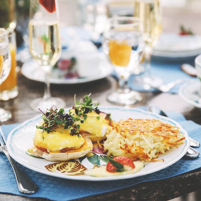 Food at Sonnenalp Hotel's Mother's Day Brunch