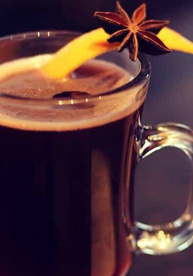 gluhwein mulled wine glass at kings club